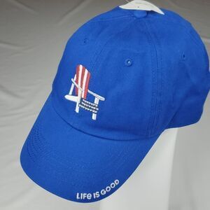 NEW Life Is Good Martha's Vineyard Hamptons Montauk American ADIRONDACK HAT NWT